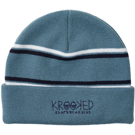 KRKD Eyes Krooked Cuff Beanie Blue