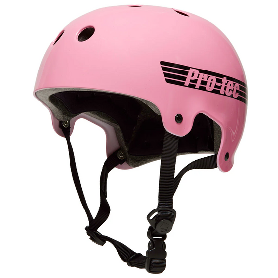 Old School Gloss Pink Pro Tec Helmet XL