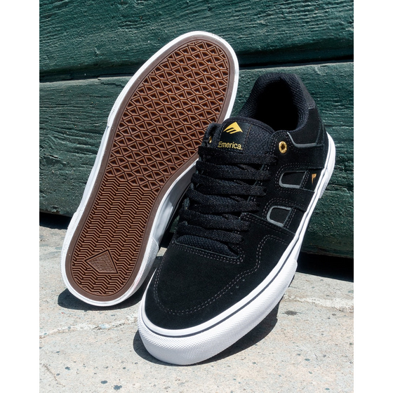 Tilt G6 Vulc Black/White/Gold Emerica Footwear