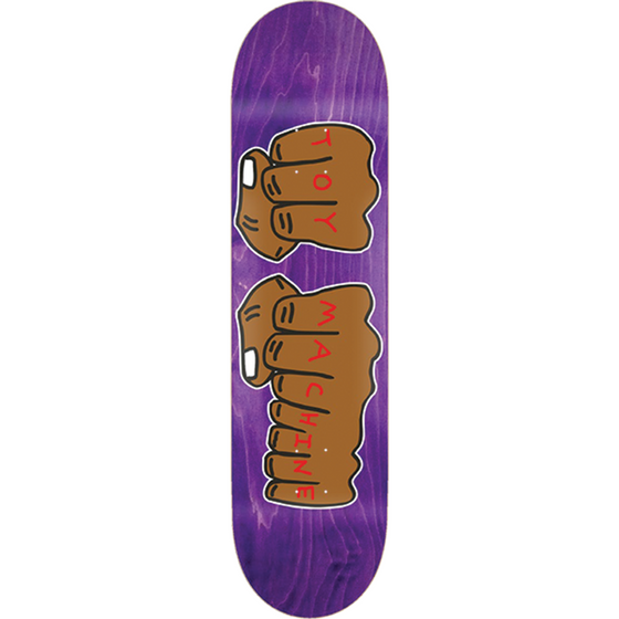 Fists Toy Machine Deck 8.25 Purple Stain