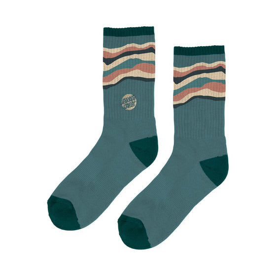 Landscape Turquoise Women's Santa Cruz Crew Socks