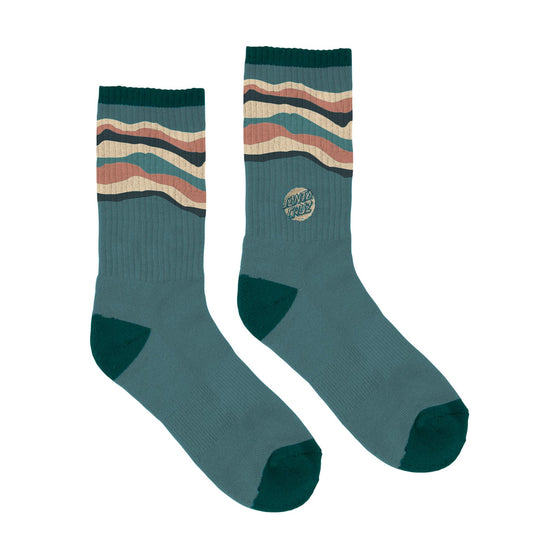 Landscape Turquoise Women's Santa Cruz Crew Socks