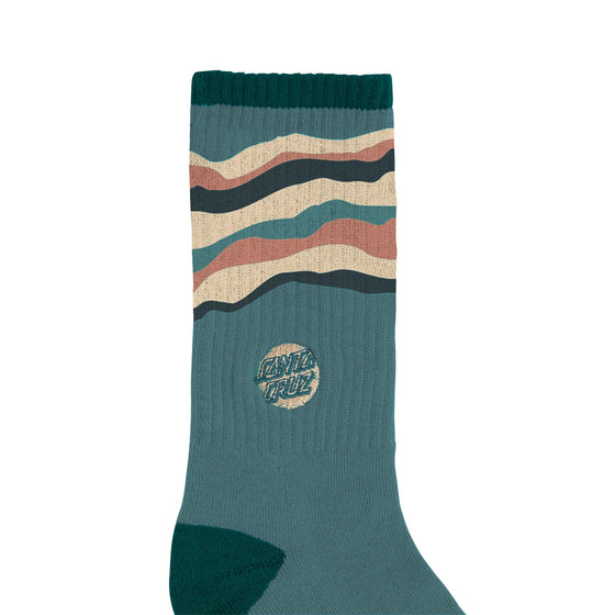 Landscape Turquoise Women's Santa Cruz Crew Socks