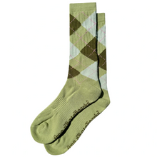  Argyle Frog Skateboards Socks Green