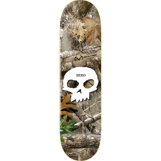 Single Skull White Realtree X Zero Deck 8.5