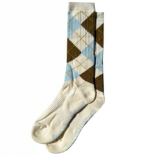  Argyle Frog Skateboards Socks Cream