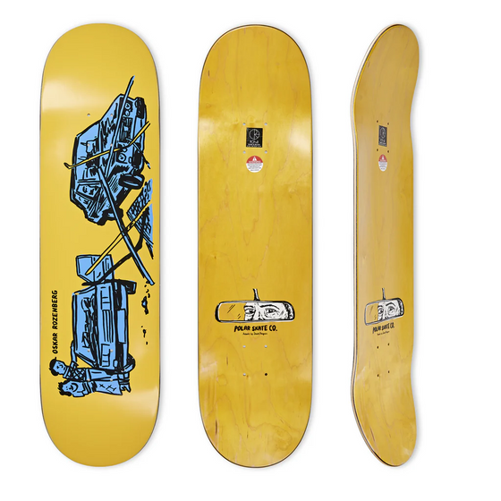 Oskar Rozenberg Drivers License Polar Deck 8.375 Yellow