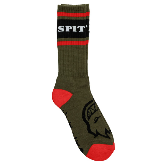 Classic 87 Bighead Spitfire Socks Olive/Black/Red