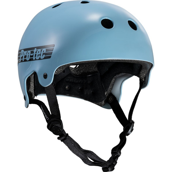 Old School Gloss Baby Blue Pro Tec Helmet XL