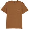 Heavyweight Dickies Skateboarding S/S Pocket Tee Brown Duck