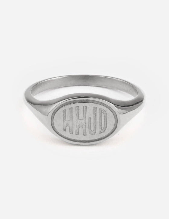 Silver WWJD Ring: 6