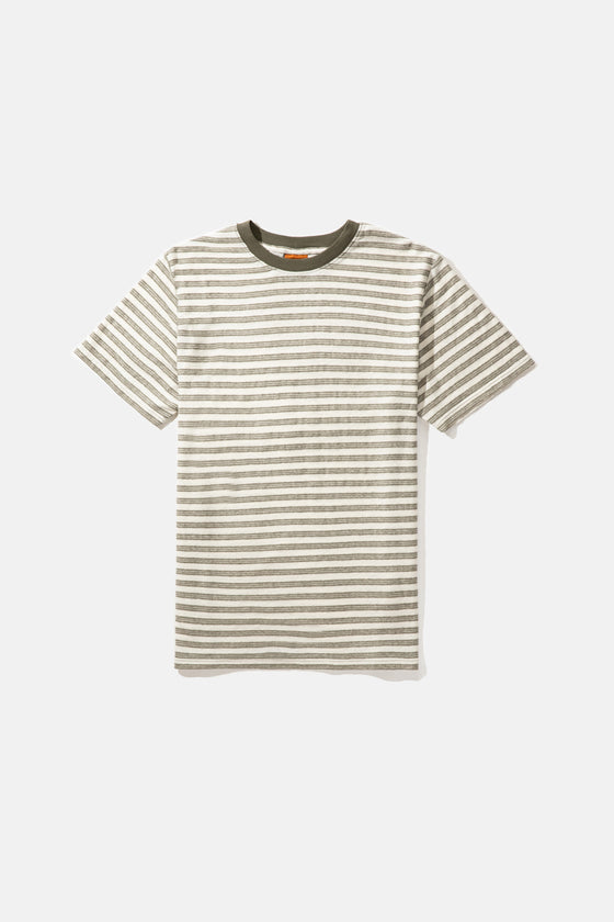 Endure Stripe Vintage Ss T-Shirt Olive Rhythm – The House of Ride Nature
